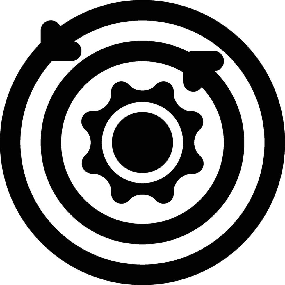 Orbit, Orbital, Revolution Glyph Solid Icon vector
