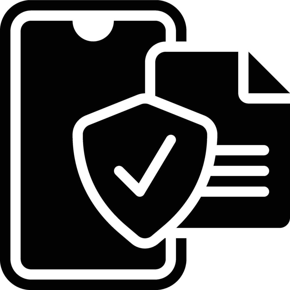 Privacy Policy, Privacy, Data Glyph Solid Icon vector