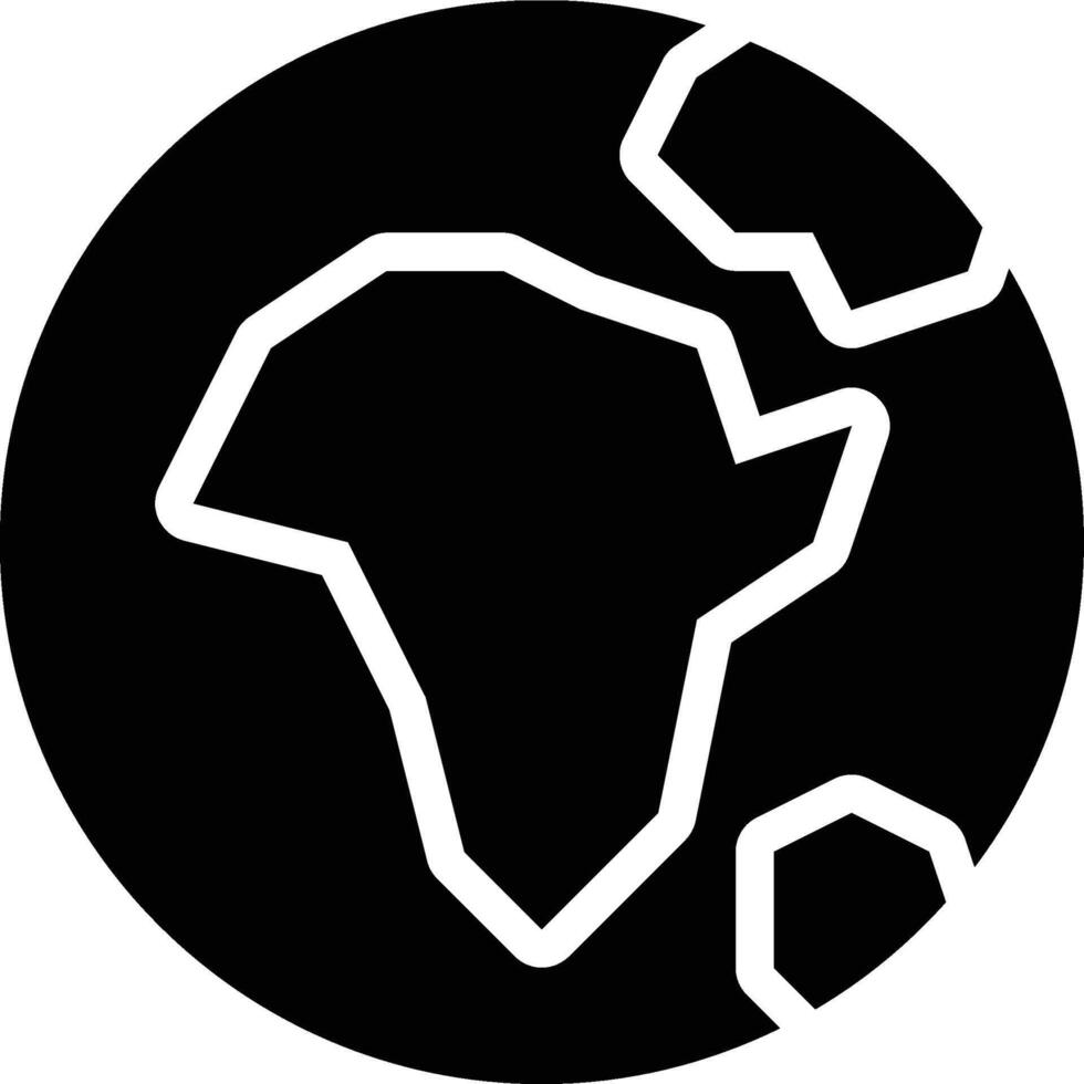 Earth, Planet, World Glyph Solid Icon vector