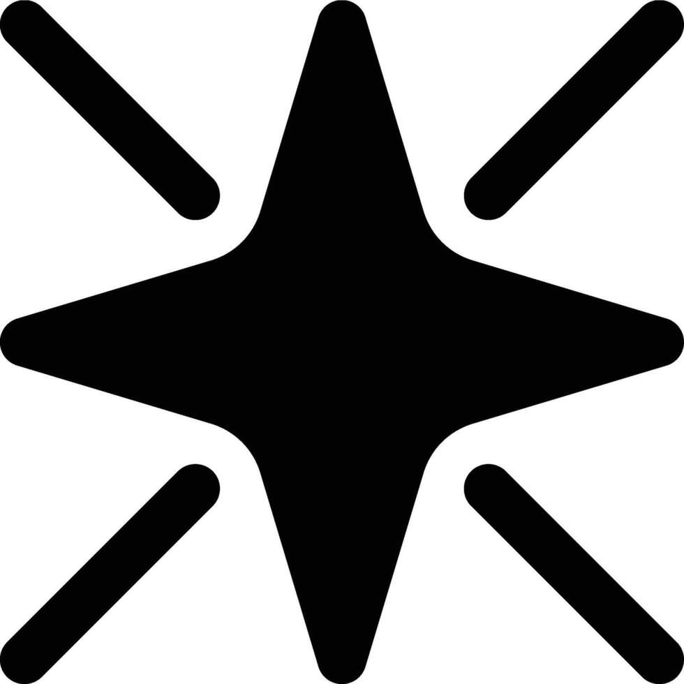 Supernova, Big Bang, Explosion Glyph Solid Icon vector