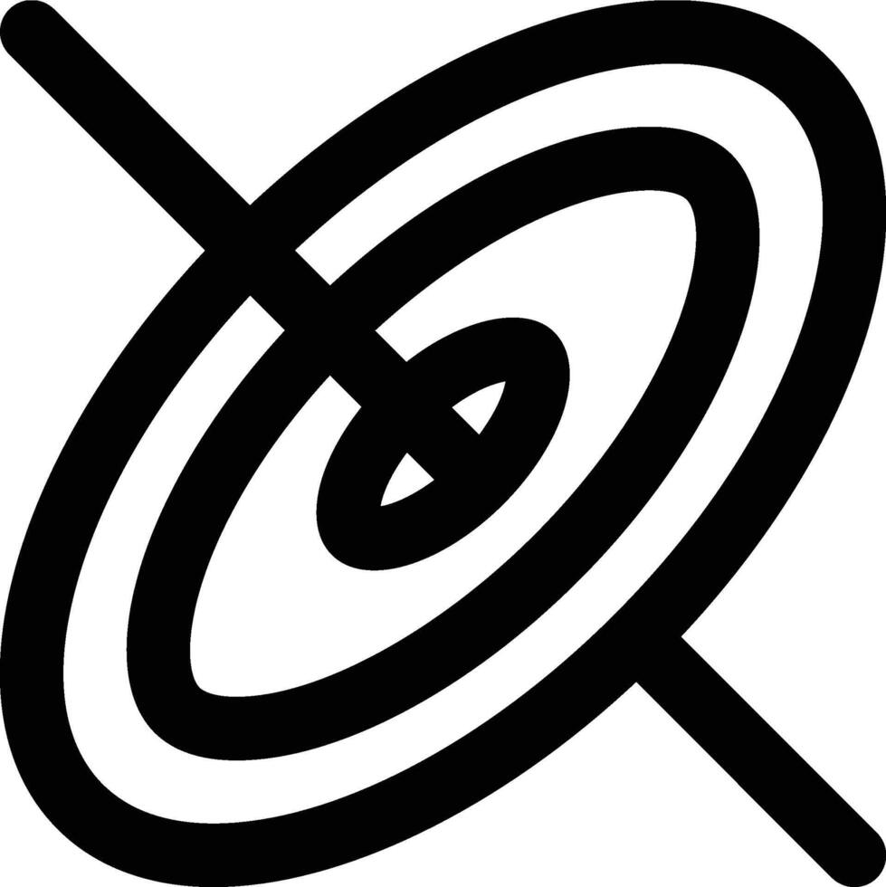 Black Hole, Orbit, Circumstellar Outline Icon vector