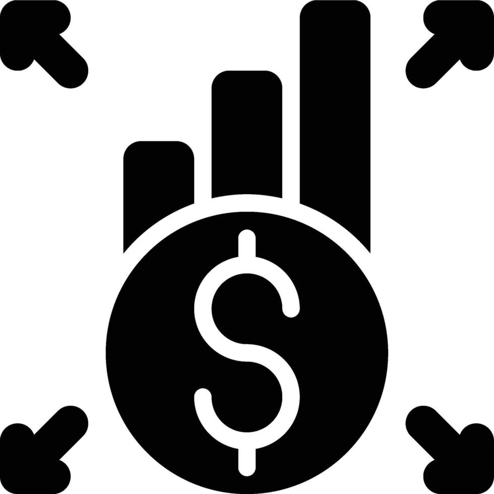 Decentralized, Decentralization, Economics Glyph Solid Icon vector