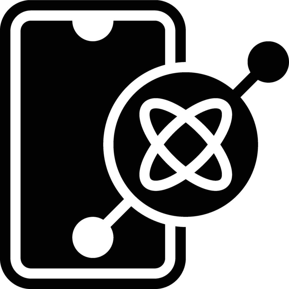 Gyroscope, Sensor, Orientation Glyph Solid Icon vector