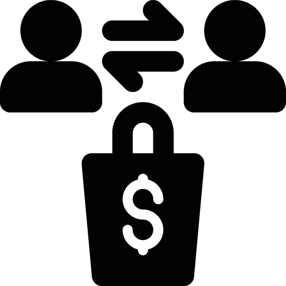 Trade, Transaction, Trading Glyph Solid Icon vector