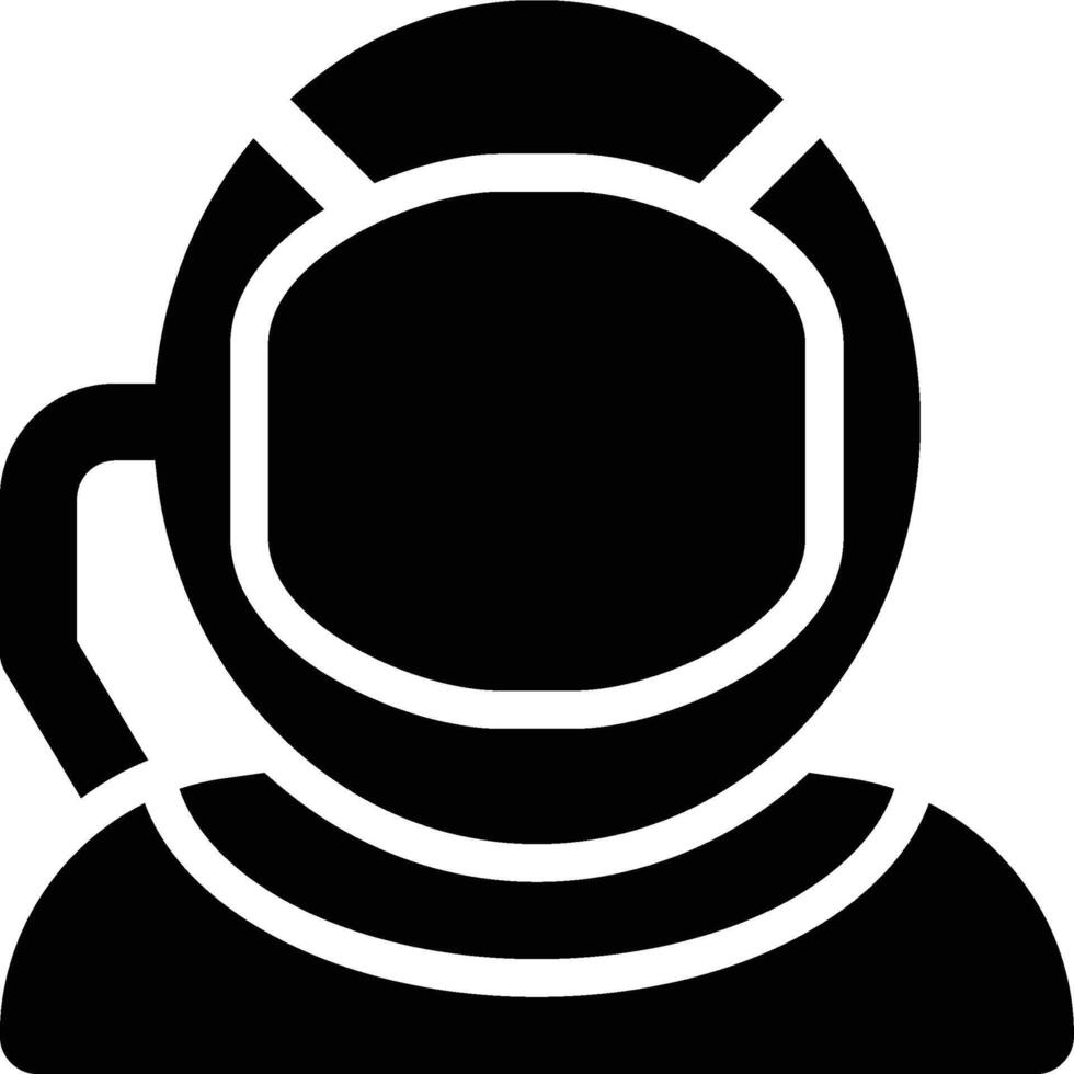 Astronaut, Spaceman, Cosmonaut Glyph Solid Icon vector