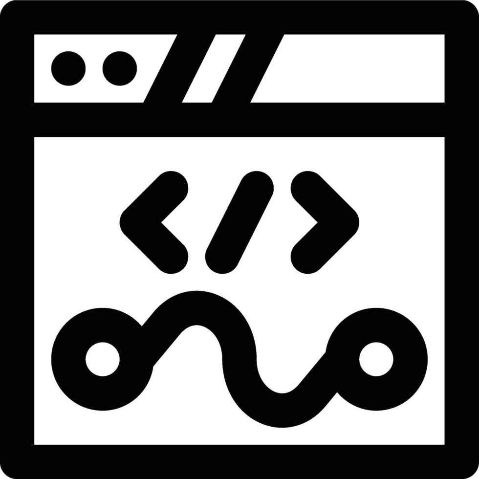 Dynamic Website, Web, Website Outline Icon vector
