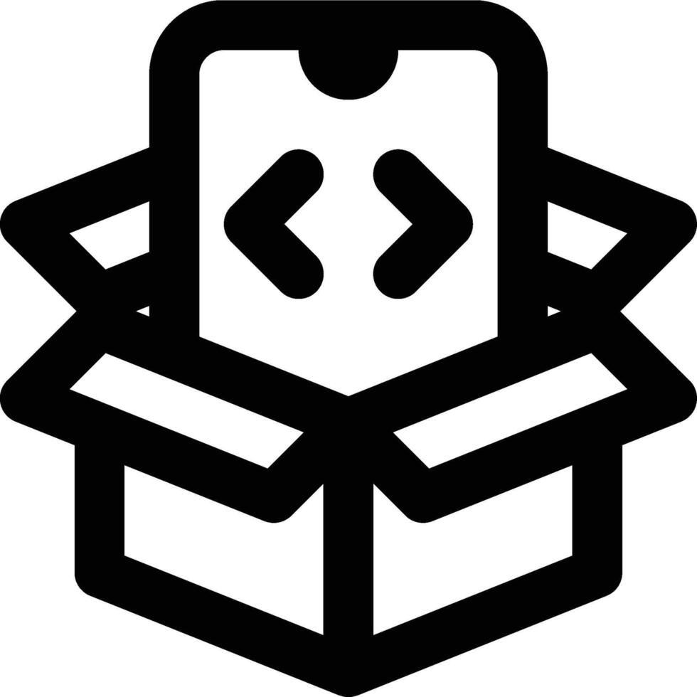 Apk, App Package, Mobile App Outline Icon vector