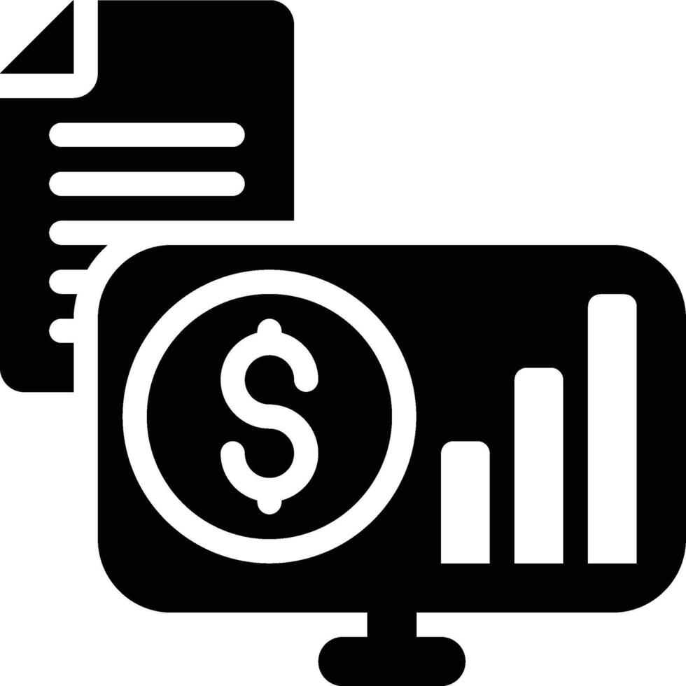 Information Economics, Information System, Software Glyph Solid Icon vector