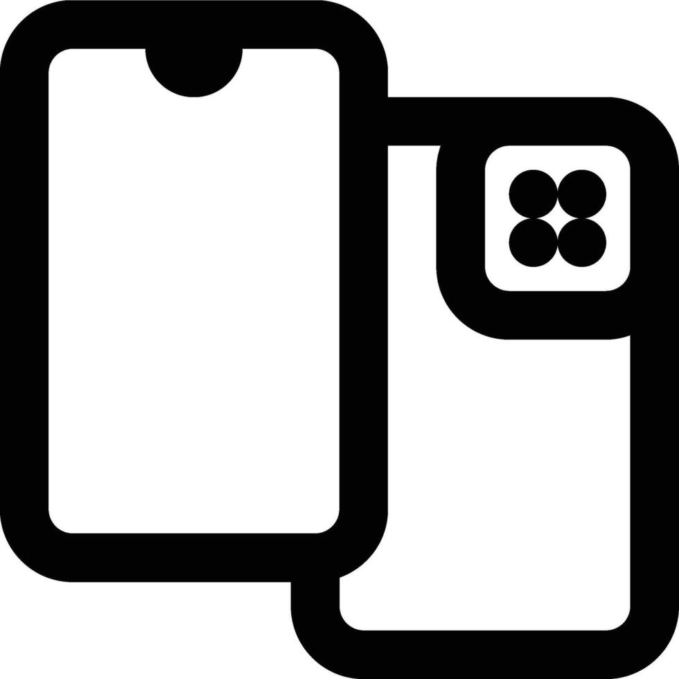 Smartphone, Mobile, Phone Outline Icon vector