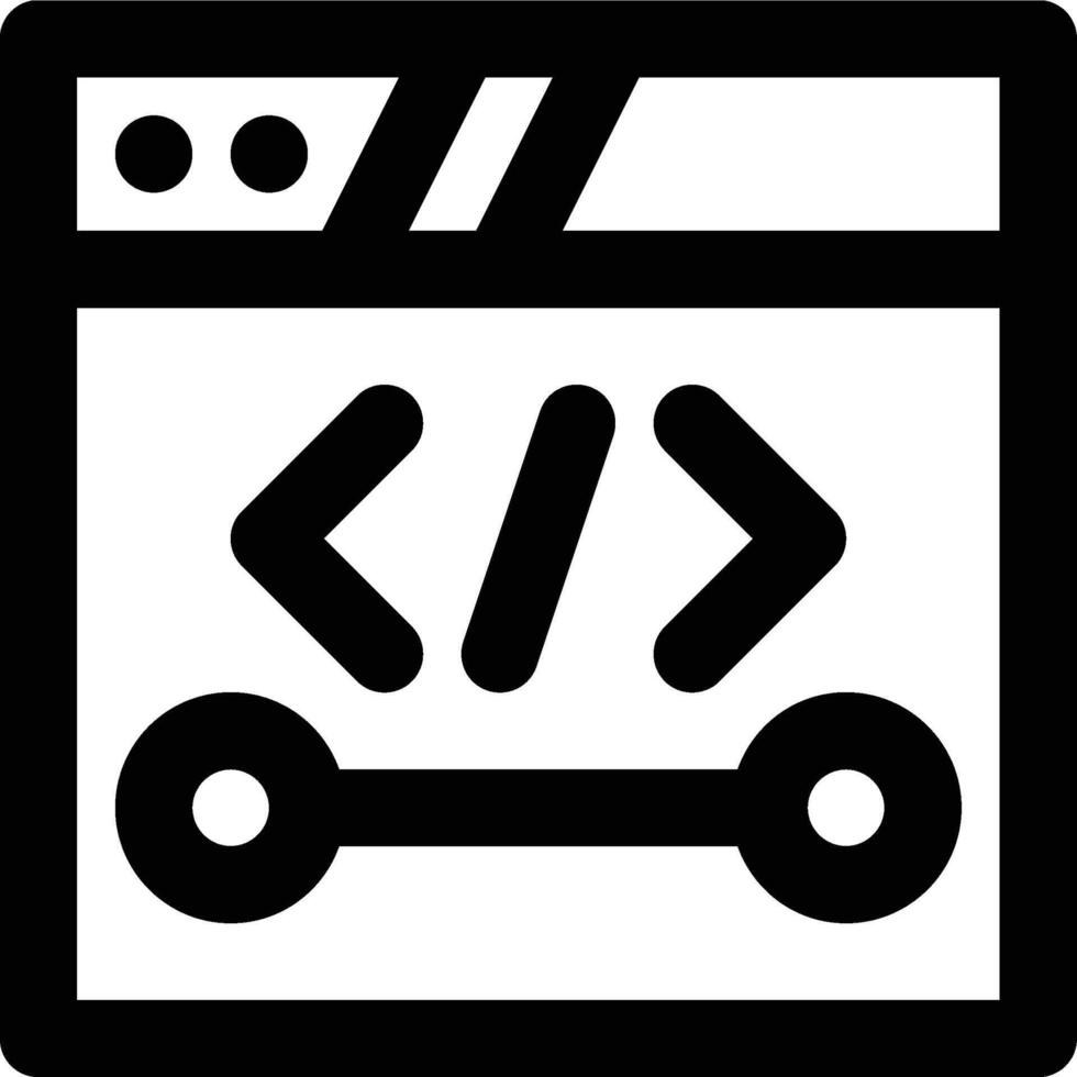 Static Page, Static Web, Static Website Outline Icon vector