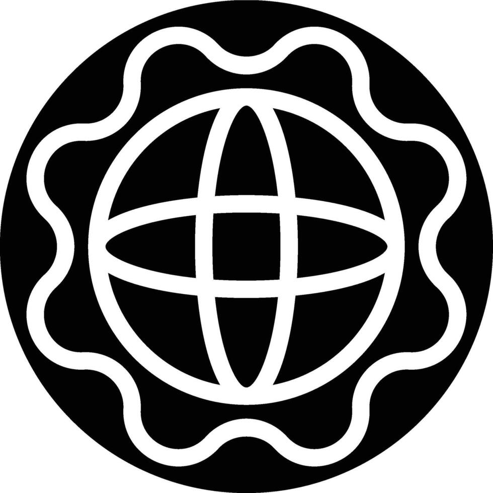 Atmosphere, Orbit, Earth Glyph Solid Icon vector