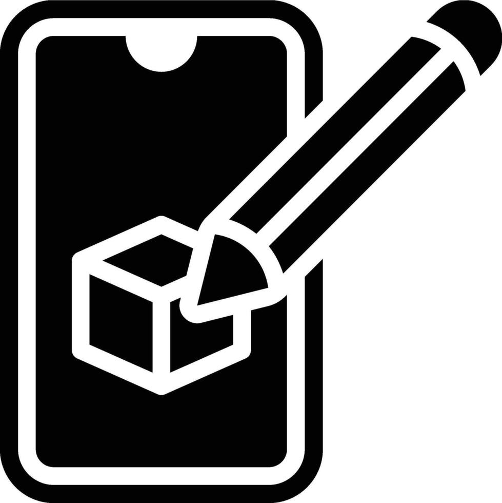 Content, Mobile, App Design Glyph Solid Icon vector