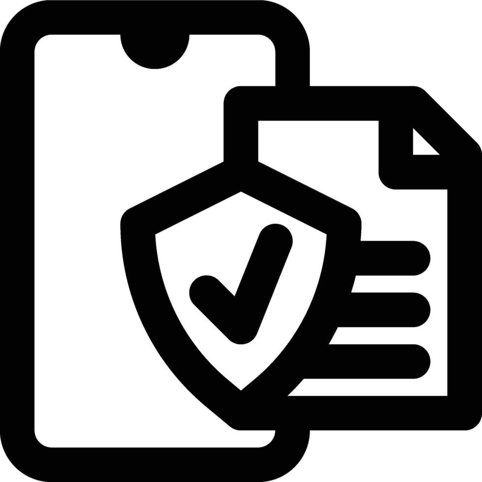 Privacy Policy, Privacy, Data Outline Icon vector