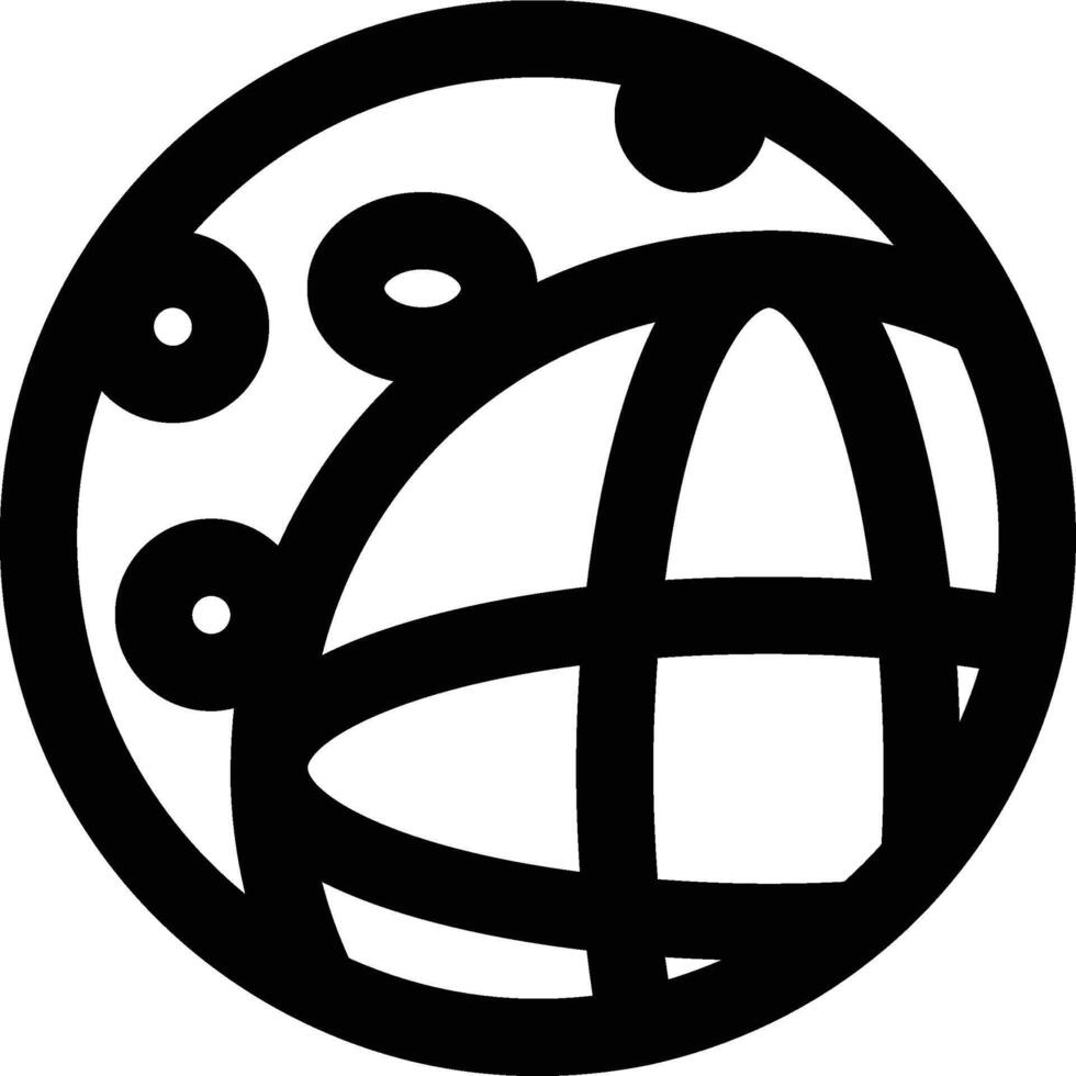 Lunar Eclipse, Moon, Eclipse Outline Icon vector