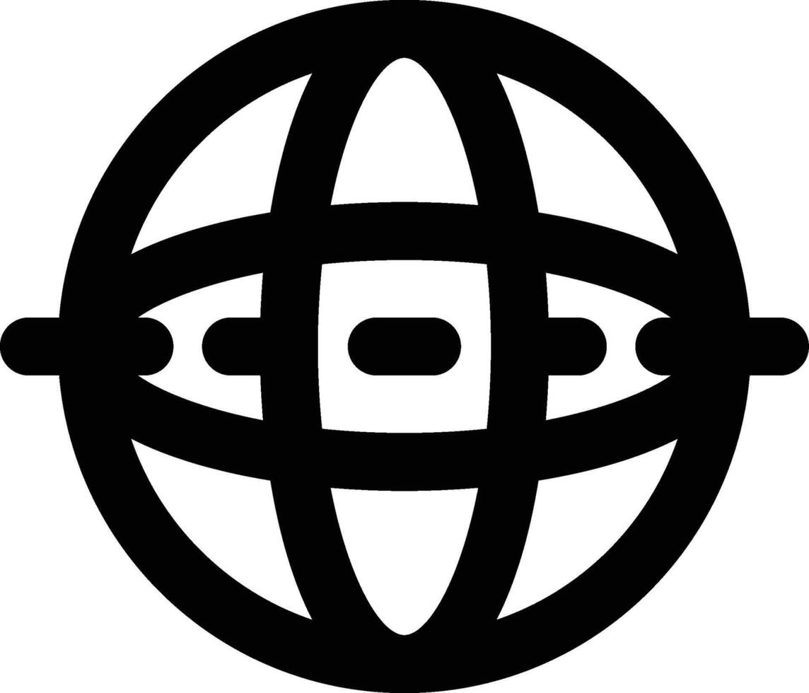 Equator, Latitude, Astronomy Outline Icon vector
