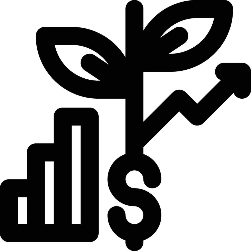Investment, Return On Investment, Roi Outline Icon vector