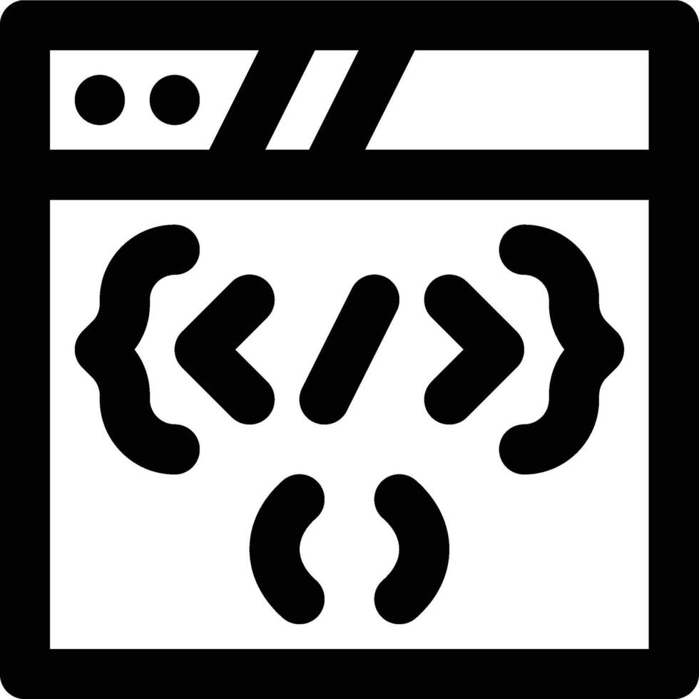 Web Development, Web Programming, Web Design Outline Icon vector