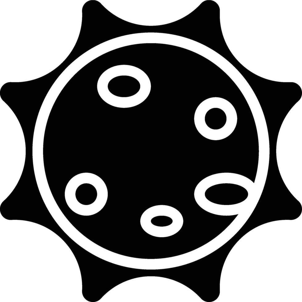 Total Eclipse, Solar Eclipse, Total Glyph Solid Icon vector
