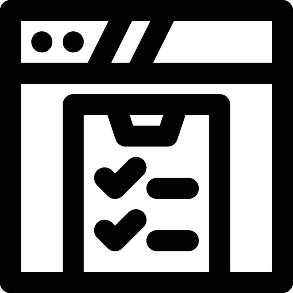 Testing, Web Testing, Website Testing Outline Icon vector