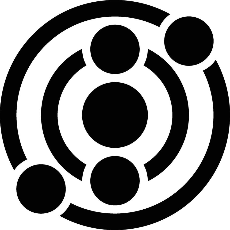 Galaxy, Solar System, Astronomy Glyph Solid Icon vector