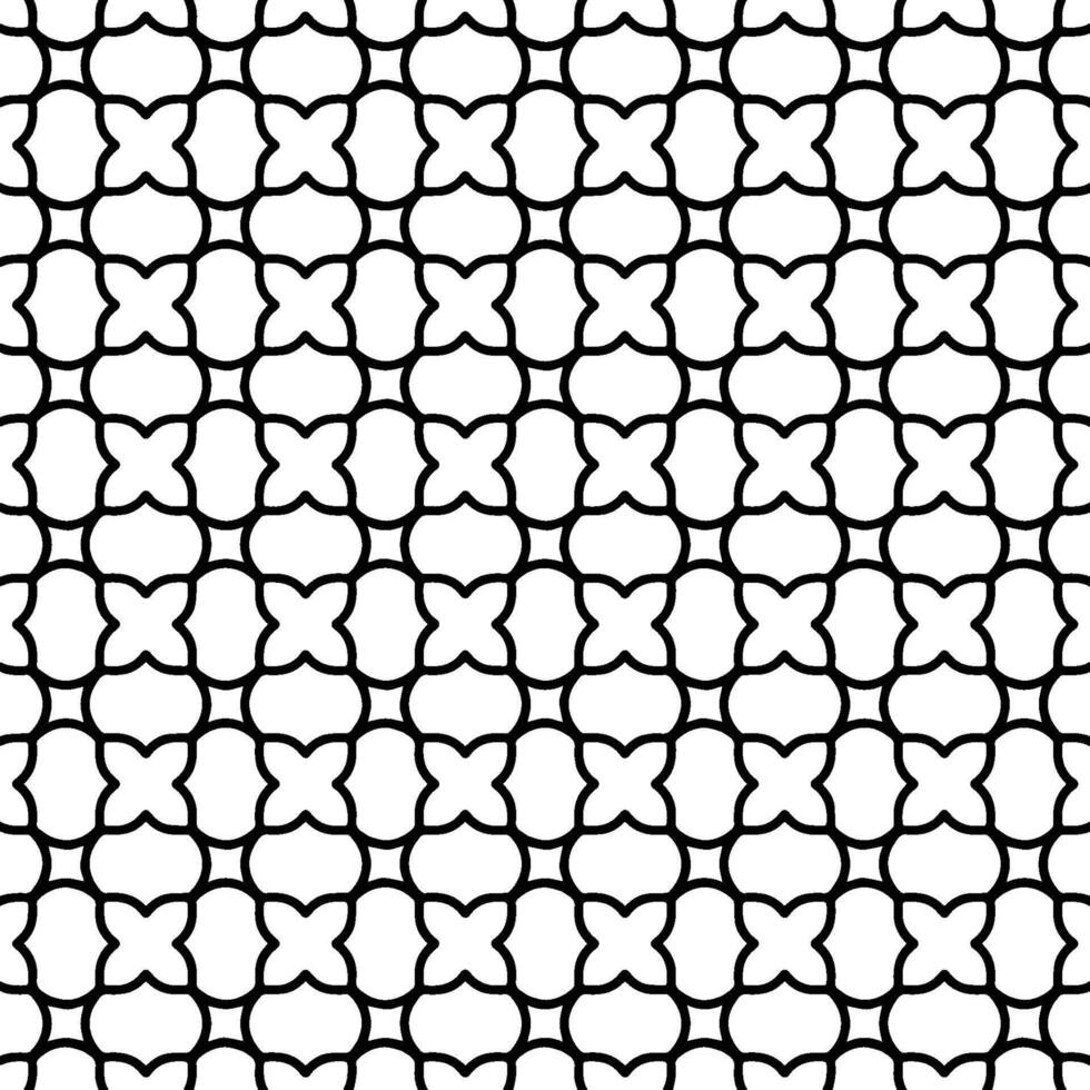A black and white pattern with a repeating design vector
