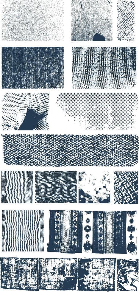 A collection of different textures and patterns vector