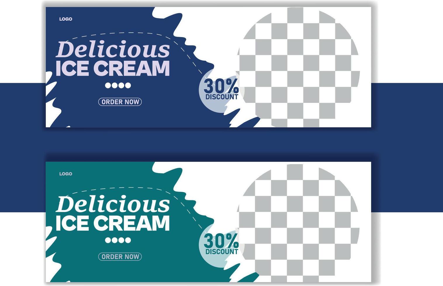 Delicious Ice Cream Social Media post Cover Design vector