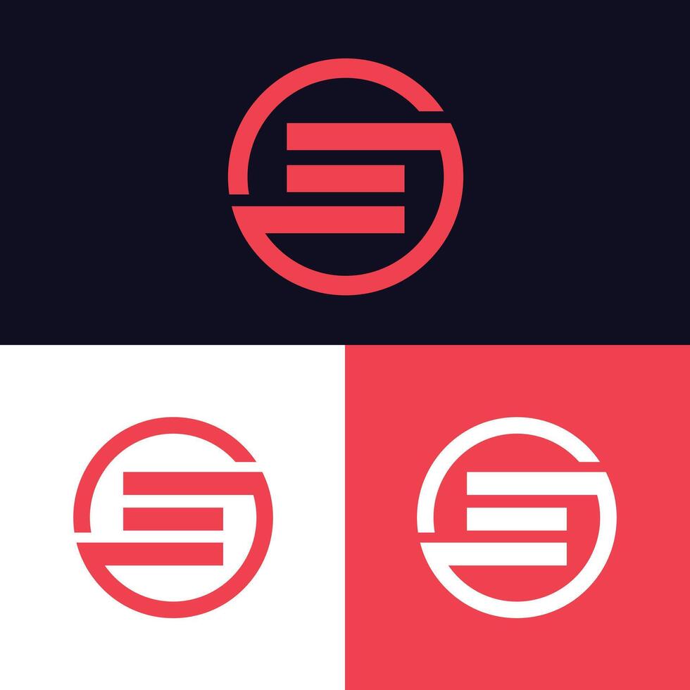 E logo Professional minimalist company growth letter design vector