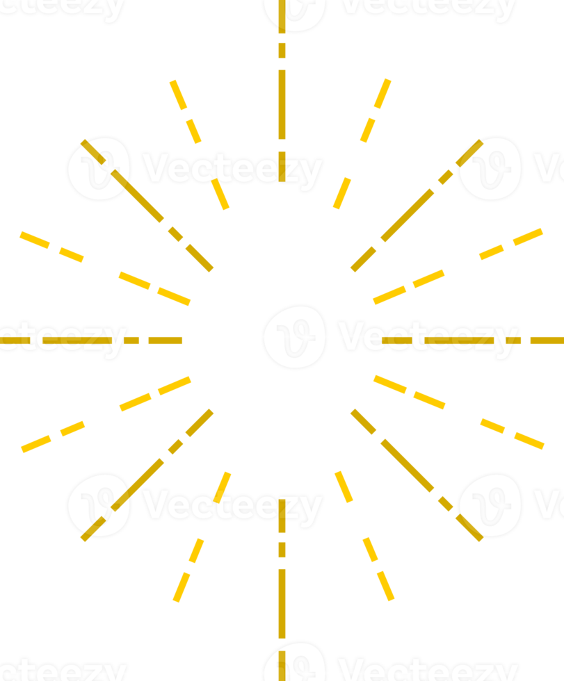 Yellow line light ray icon png