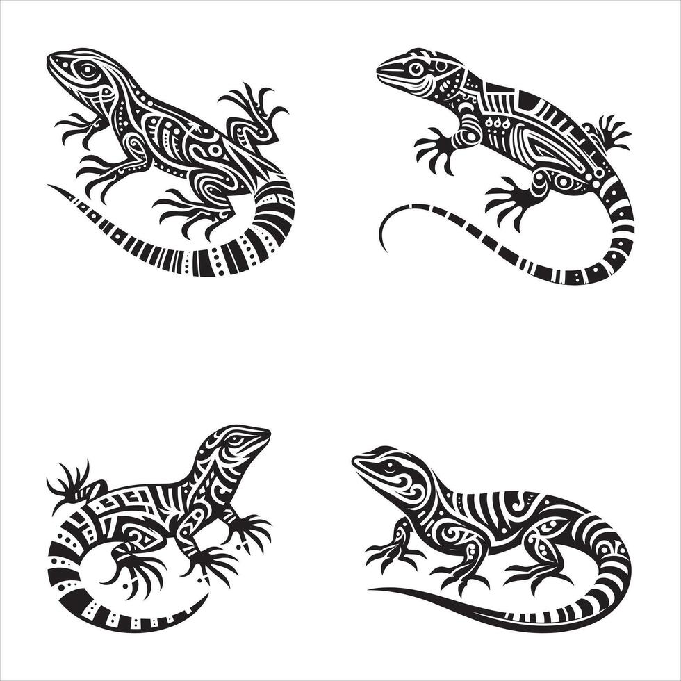 Bookmark - Tribal Lizard Bookmark - Tribal Lizard