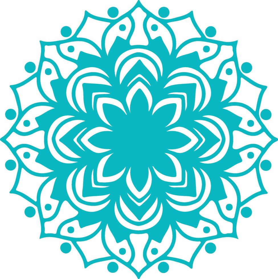 Elegant mandala floral pattern design. vector