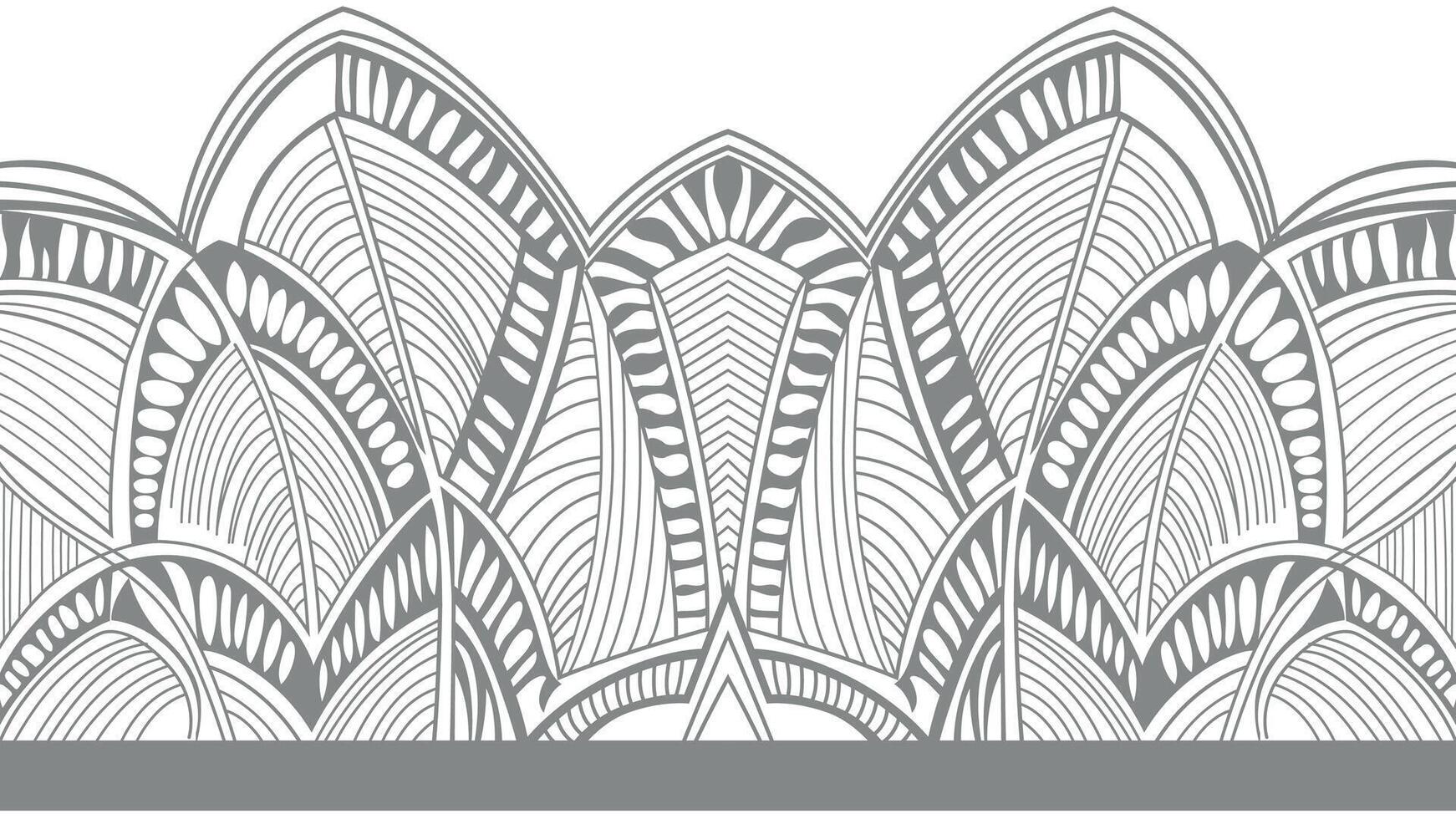 a black and white design with a large pattern vector