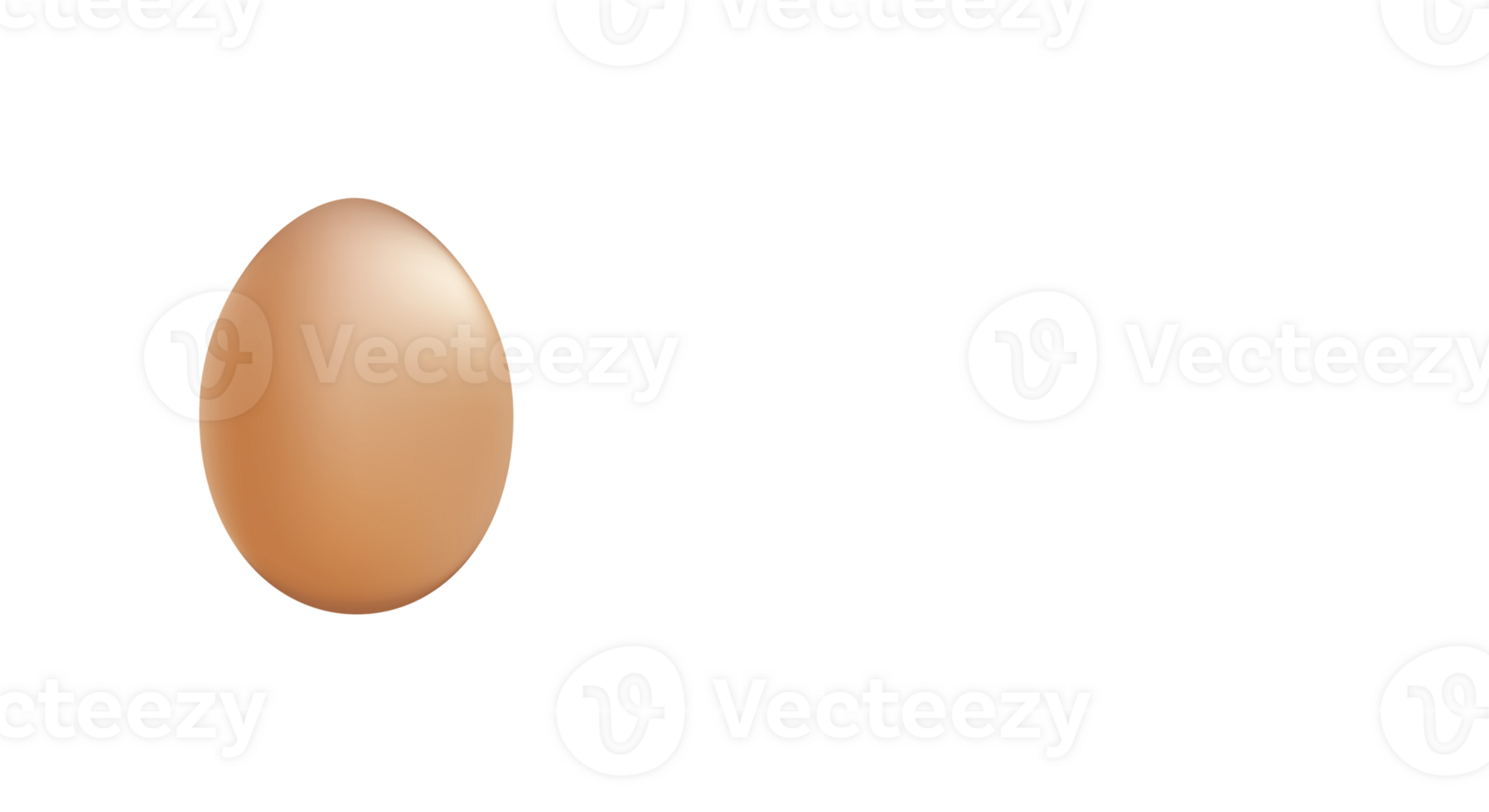 Brown chicken egg, on transparent background. Copy space. png