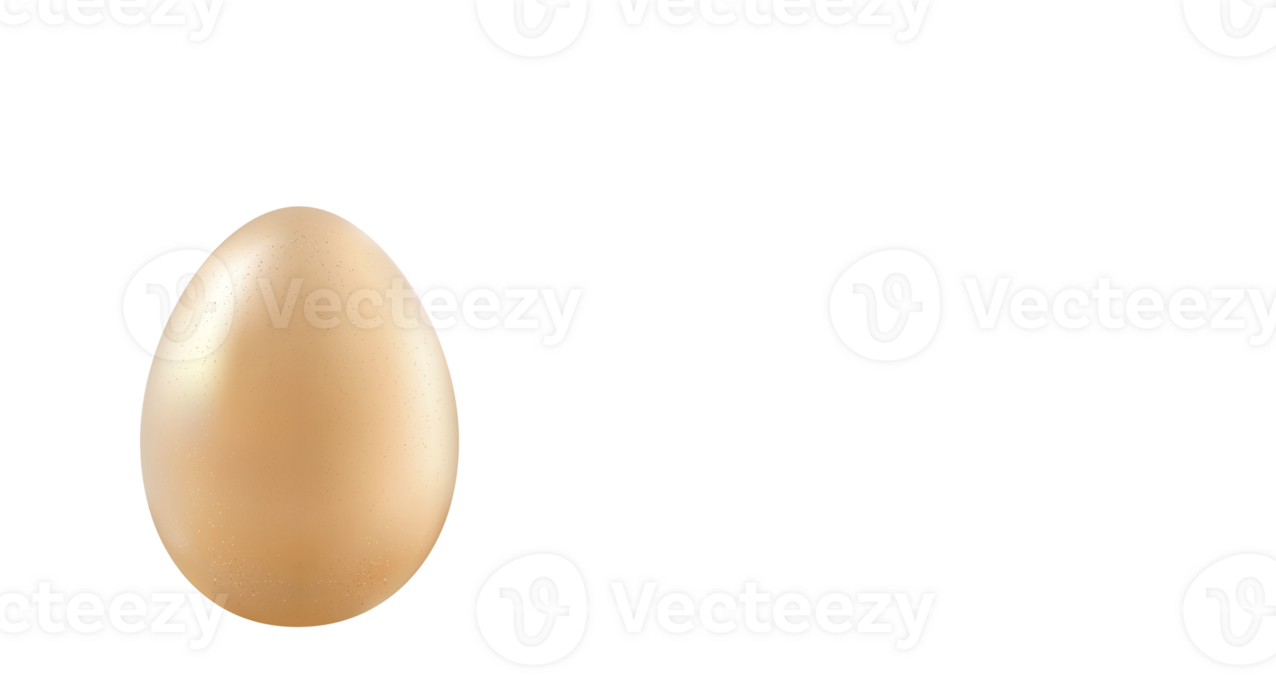 Brown chicken egg on transparent background. Copy space. png