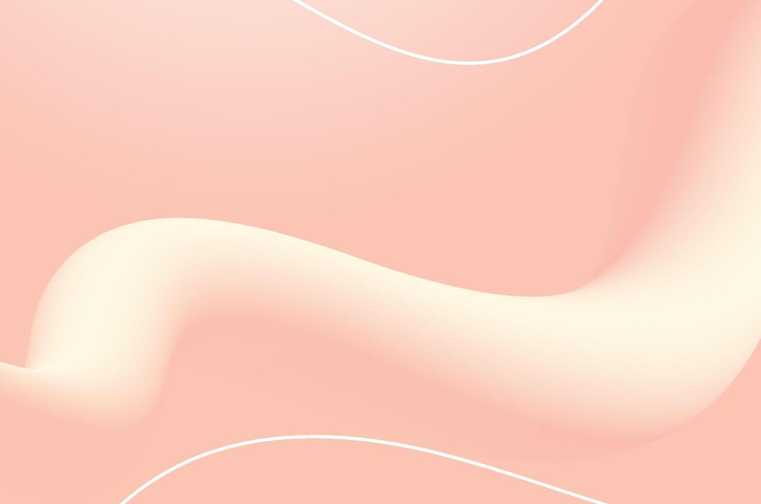 Peach Abstrack Fluid Shape Background Smooth Color Gradient vector