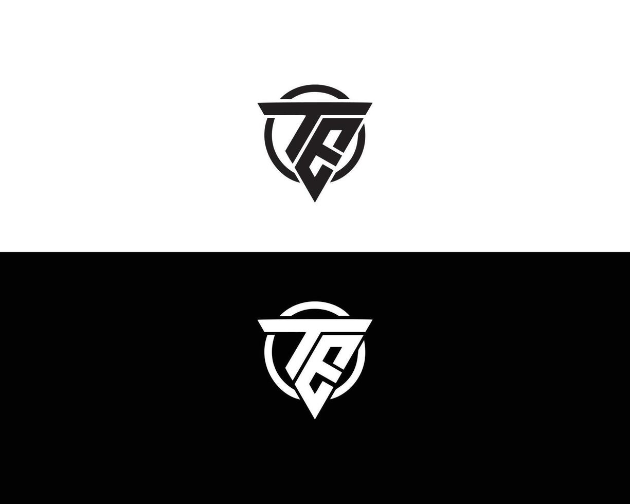 Triangle Letter TE Logo Design Minimalist Modern Template. vector