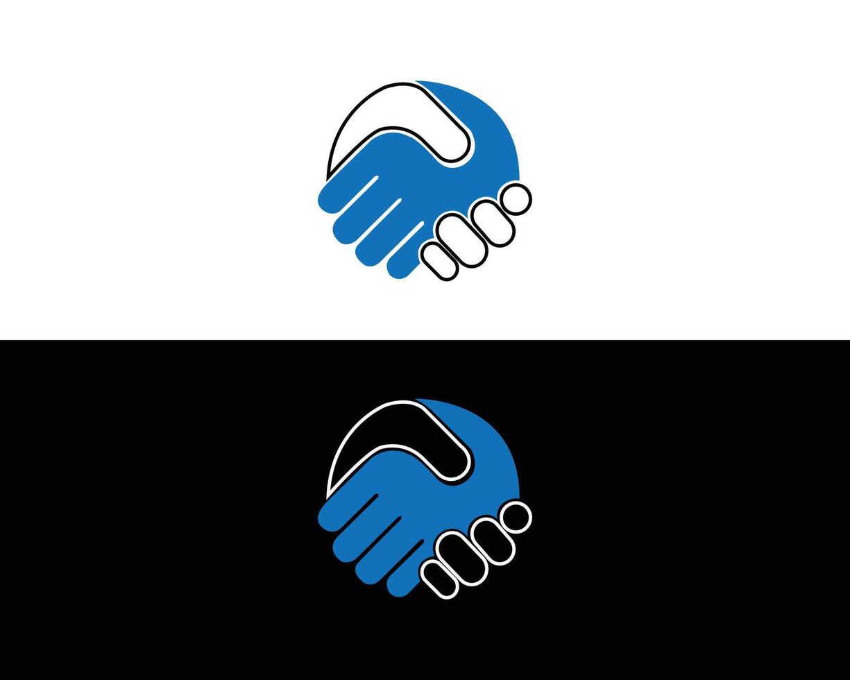 Handshake Icon Agreement, Partnership, and Business Cooperation Logo Design Minimalist Modern Template. vector