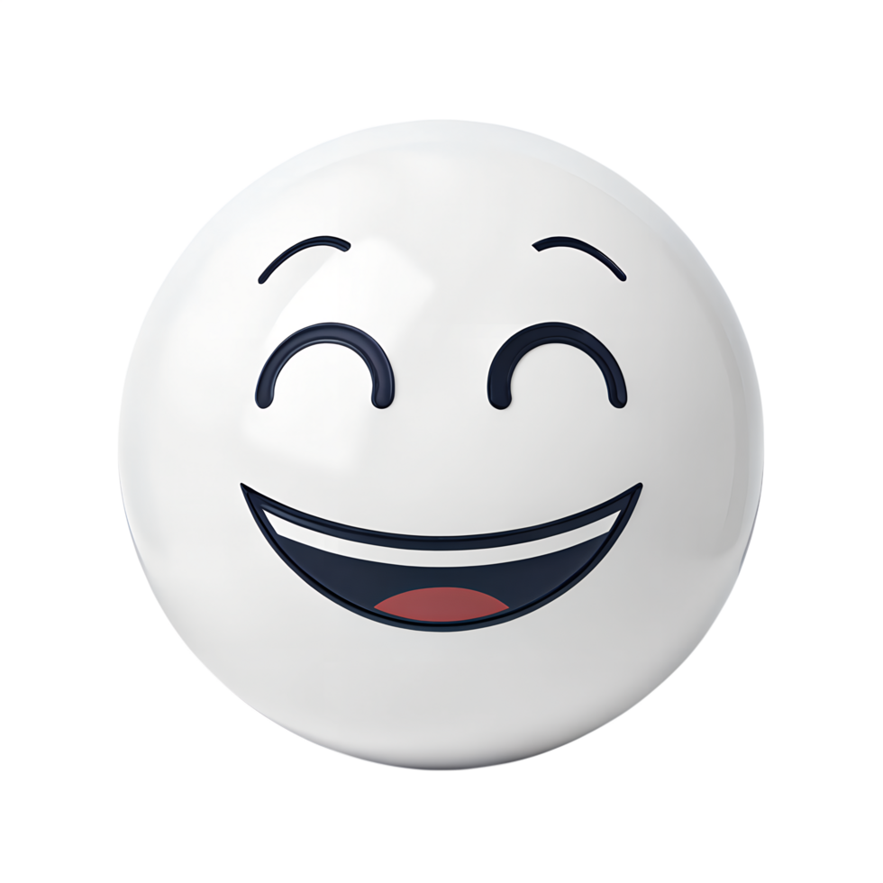 3D icon Emotion, A simple smiling face png
