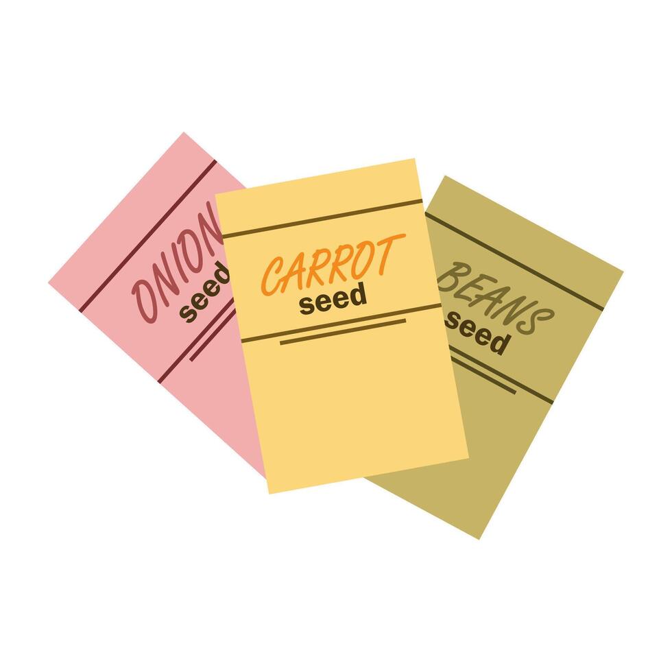Gardening Supplies Vegetable Cultivation Icons vector