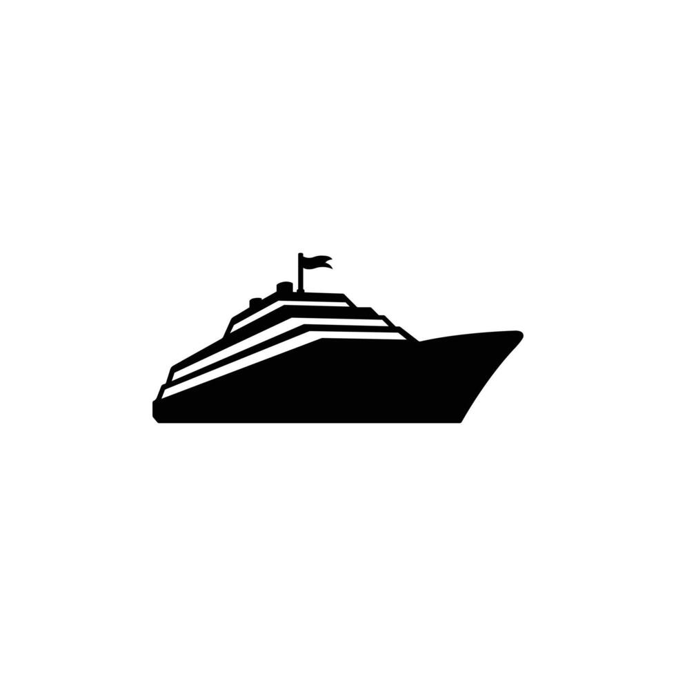 Cruise Ship Icon vector
