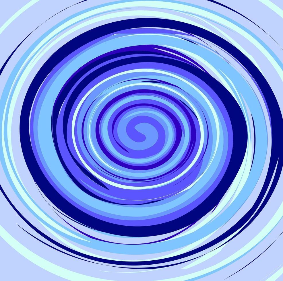 Abstract bright spiral pattern on a blue background vector