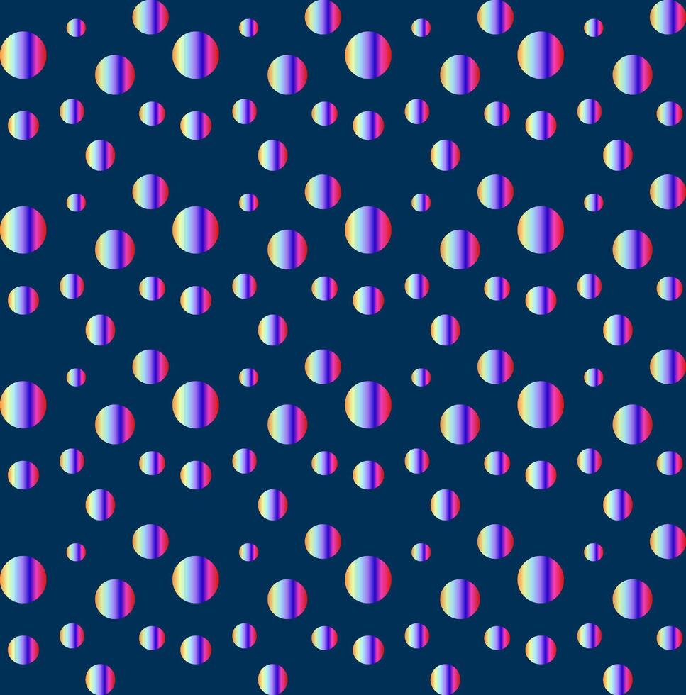 Seamless texture in the form of a pattern of multi-colored circles on a blue background vector