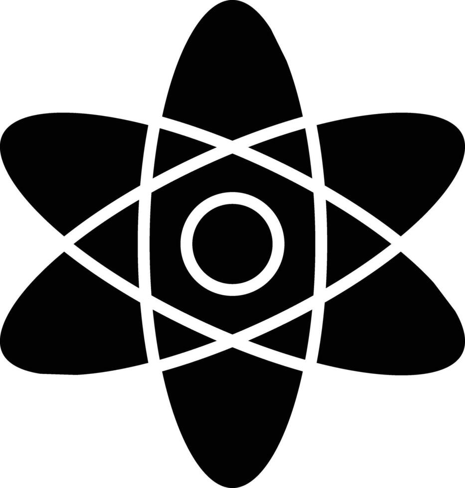 An atom symbol on a white background vector