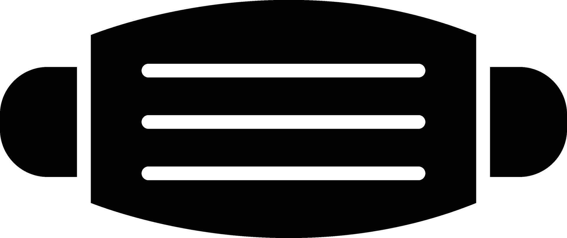 A black and white icon of a helmet vector