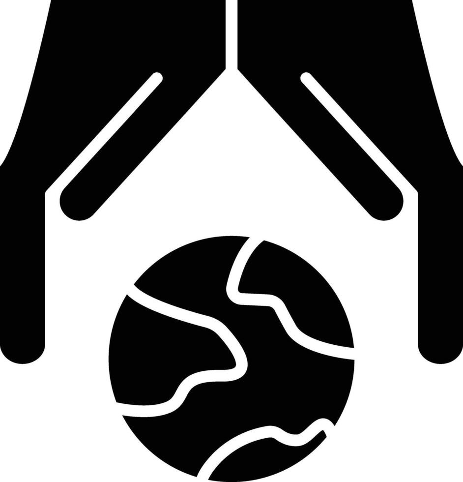 A black and white icon of a hand holding a basketball vector