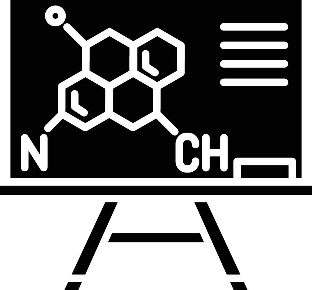 Chemical formula on blackboard vector