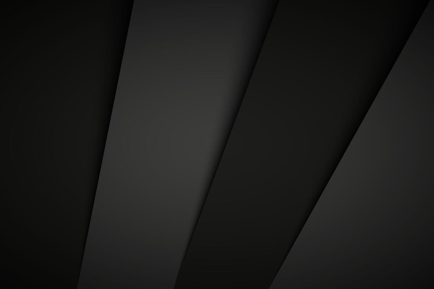 Black and grey sheets of paper, stainless steel background with diagonal stripes, illustration vector