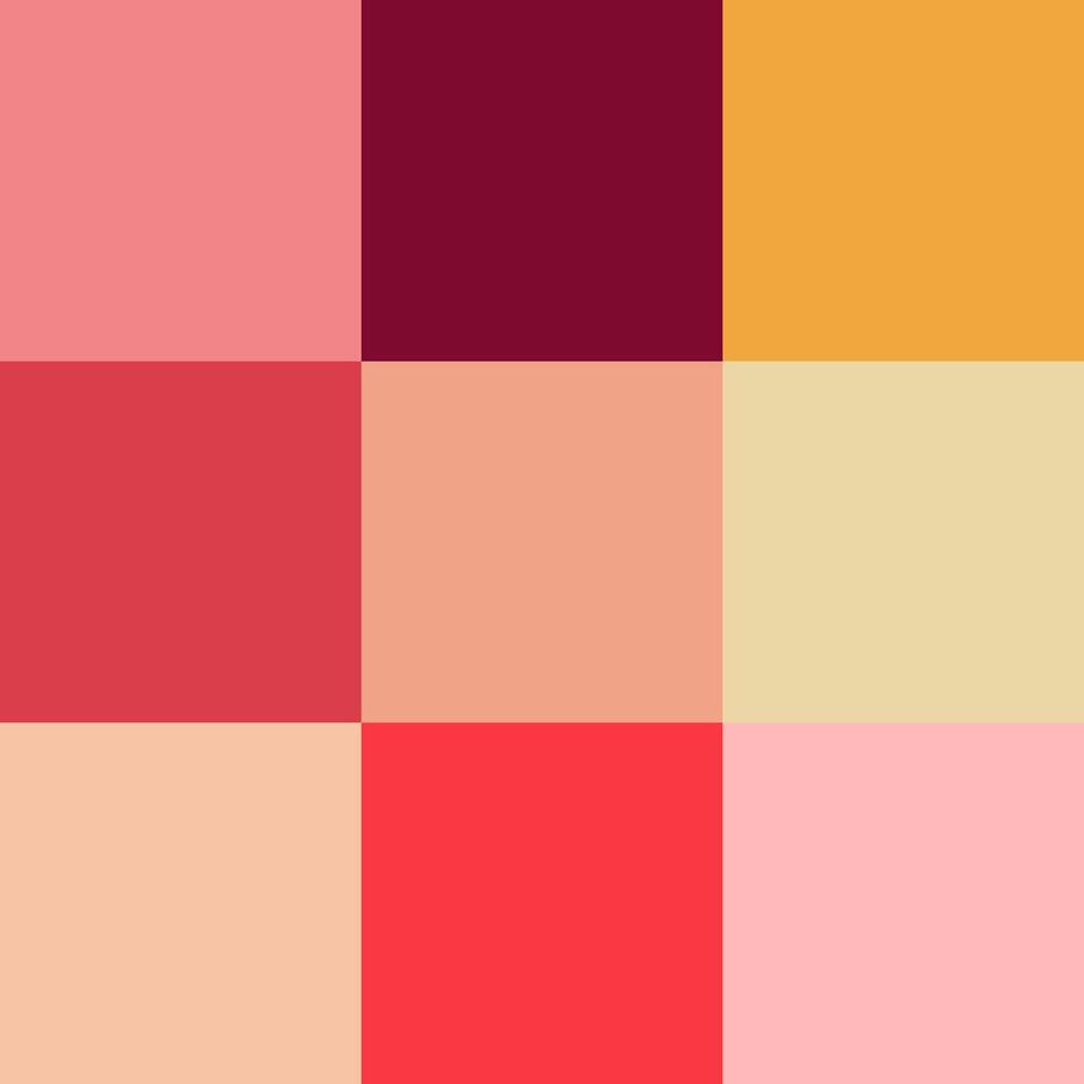 Warm Palette with Vibrant Reds and Soft Pinks vector