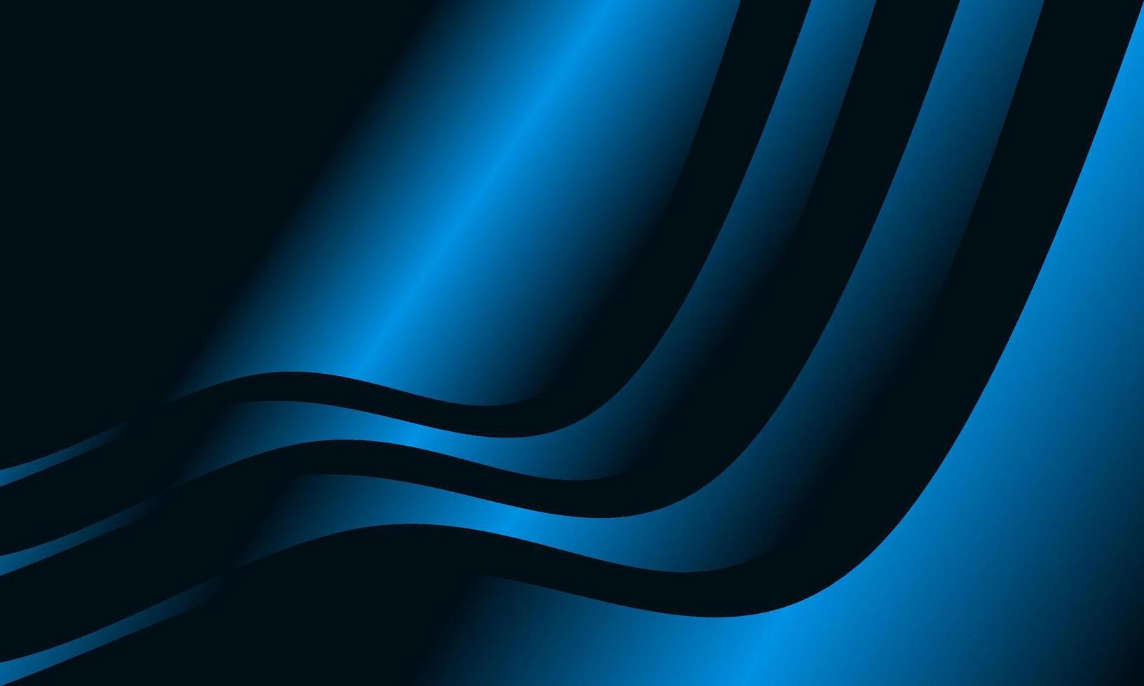 Simple Abstract Background Design Version Gradient with Wave Lines in Dark Blue and Black for Branding, Ads, Social Media, Wallpaper, Website etc vector