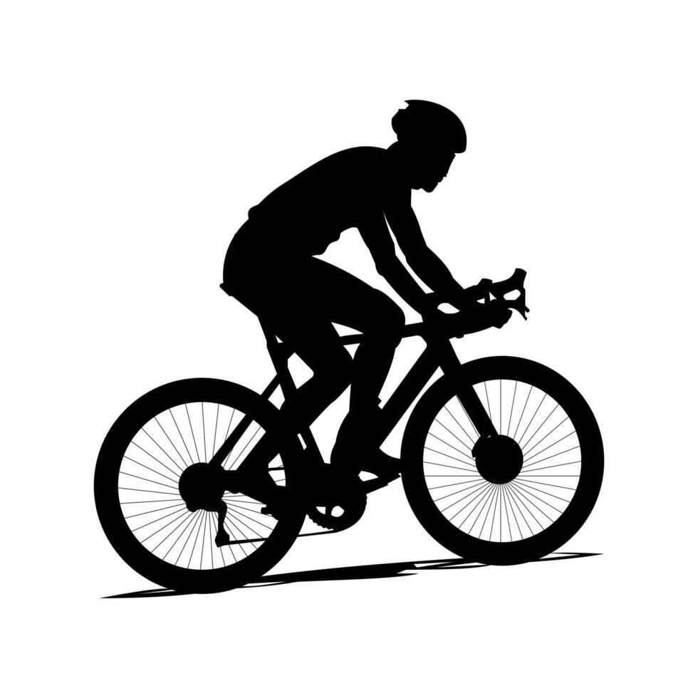 Bicycle rider cyclist silhouette icon vector